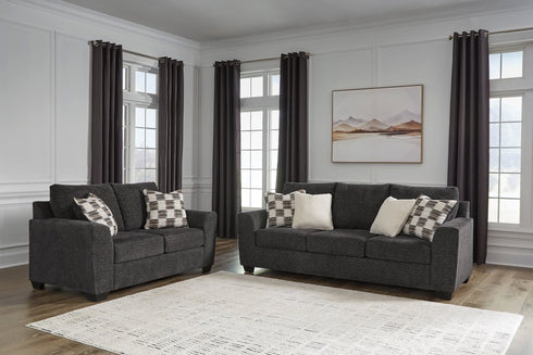 Loreo Ebony Sofa & Loveseat - WCC Furniture & Mattress Center Lafayette & Lake Charles