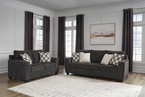 Loreo Ebony Sofa & Loveseat - WCC Furniture & Mattress Center Lafayette & Lake Charles