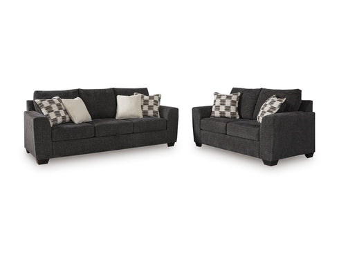 Loreo Ebony Sofa & Loveseat - WCC Furniture & Mattress Center Lafayette & Lake Charles