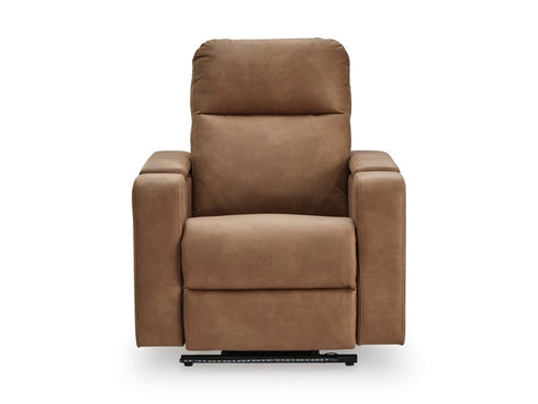 Lorrenton Caramel Power Auto Glider w/ Audio - WCC Furniture & Mattress Center Lafayette & Lake Charles