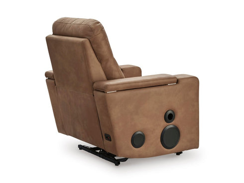 Lorrenton Caramel Power Auto Glider w/ Audio - WCC Furniture & Mattress Center Lafayette & Lake Charles