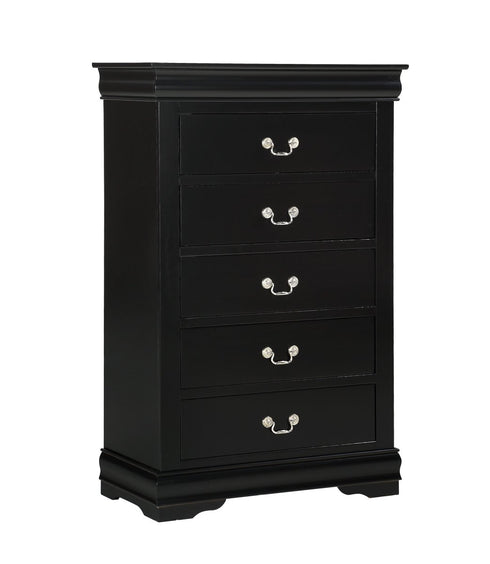 Louis Philip Black Bed - WCC Furniture & Mattress Center Lafayette & Lake Charles