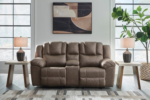 Lowilla Driftwood Reclining Loveseat - WCC Furniture & Mattress Center Lafayette & Lake Charles