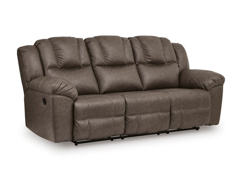 Lowilla Driftwood Reclining Sofa - WCC Furniture & Mattress Center Lafayette & Lake Charles