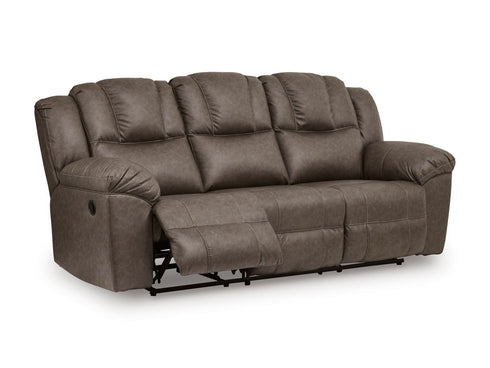 Lowilla Driftwood Reclining Sofa - WCC Furniture & Mattress Center Lafayette & Lake Charles