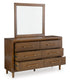 Lyncott Brown Dresser & Mirror - WCC Furniture & Mattress Center Lafayette & Lake Charles