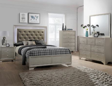Lyssa King Bed, Dresser & Mirror