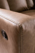 Mackmenville Caramel Reclining Loveseat w/ Console - WCC Furniture & Mattress Center Lafayette & Lake Charles