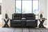 Mackmenville Carbon Reclining Loveseat w/ Console - WCC Furniture & Mattress Center Lafayette & Lake Charles