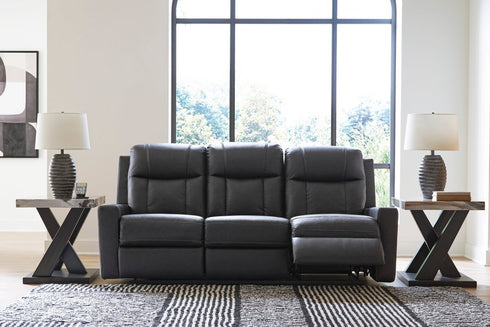Mackmenville Carbon Reclining Sofa - WCC Furniture & Mattress Center Lafayette & Lake Charles