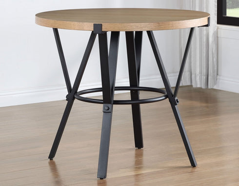 Magnolia Black/Sand 5 Piece Round Counter Height Dining Set - WCC Furniture & Mattress Center Lafayette & Lake Charles