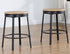 Magnolia Black/Sand 5 Piece Round Counter Height Dining Set - WCC Furniture & Mattress Center Lafayette & Lake Charles