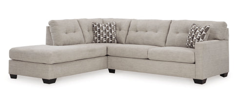 Mahoney Pebble Full Sleeper Sectional w/ LAF Chaise - WCC Furniture & Mattress Center Lafayette & Lake Charles