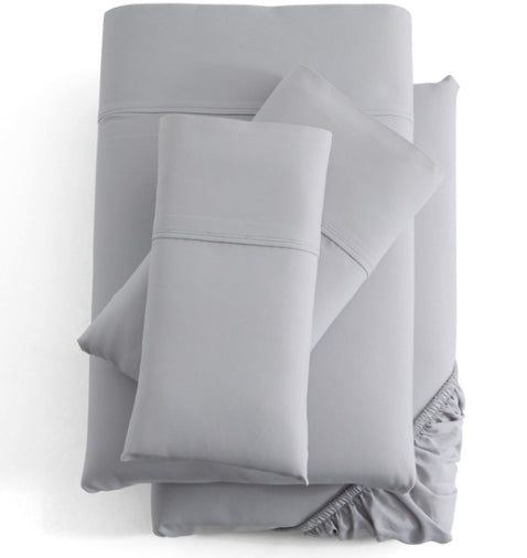 Brushed Microfiber Ash Sheet Set