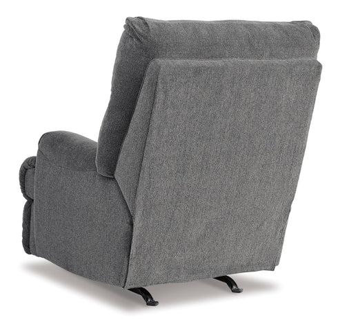 Man Fort Graphite Rocker Recliner - WCC Furniture & Mattress Center Lafayette & Lake Charles