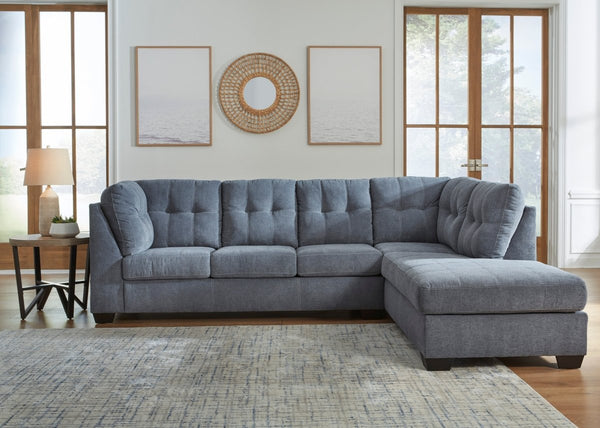 Marleton Denim RAF Chaise Sectional - WCC Furniture & Mattress Center Lafayette & Lake Charles