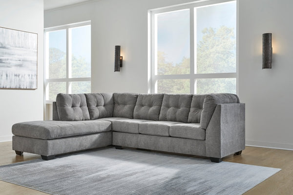Marleton Gray LAF Chaise Sectional - WCC Furniture & Mattress Center Lafayette & Lake Charles