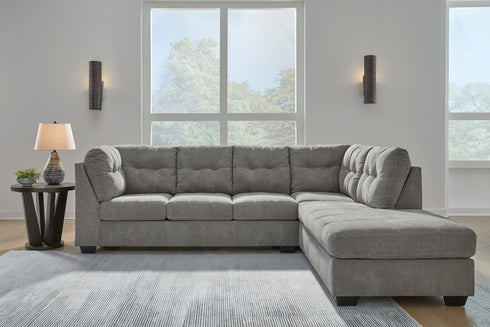 Marleton Gray RAF Chaise Sectional - WCC Furniture & Mattress Center Lafayette & Lake Charles