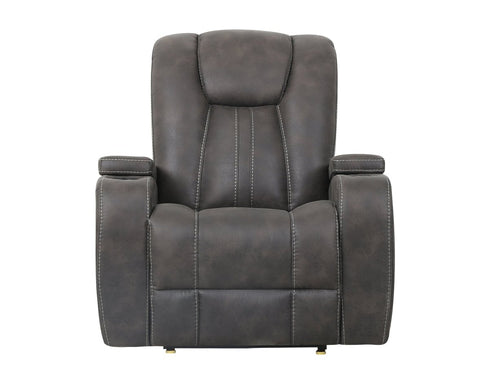 Marlow Charcoal Glider Recliner - WCC Furniture & Mattress Center Lafayette & Lake Charles