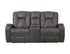 Marlow Charcoal Manual Reclining Loveseat w/ Console - WCC Furniture & Mattress Center Lafayette & Lake Charles