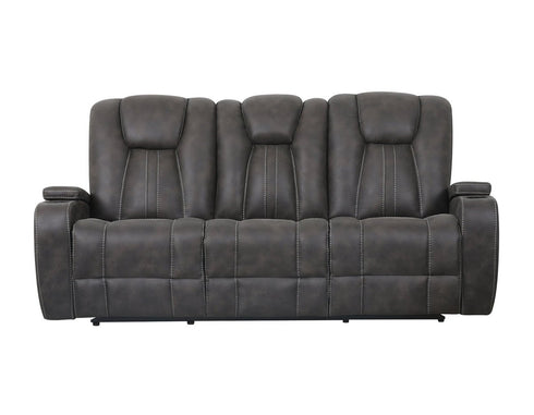 Marlow Charcoal Manual Reclining Sofa - WCC Furniture & Mattress Center Lafayette & Lake Charles
