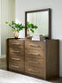 Marxmore Brown Dresser & Mirror - WCC Furniture & Mattress Center Lafayette & Lake Charles