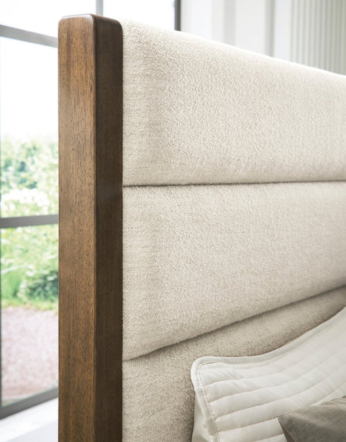 Marxmore Brown Upholstered Storage Bed - WCC Furniture & Mattress Center Lafayette & Lake Charles