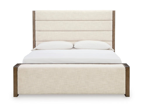 Marxmore Brown Upholstered Storage Bed - WCC Furniture & Mattress Center Lafayette & Lake Charles