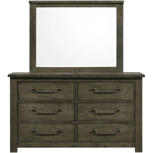 Maverick Grey Dresser & Mirror - WCC Furniture & Mattress Center Lafayette & Lake Charles