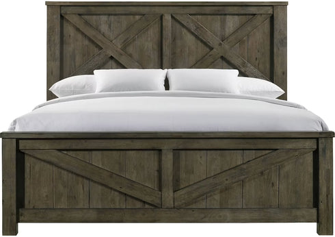 Maverick Grey Panel Bed