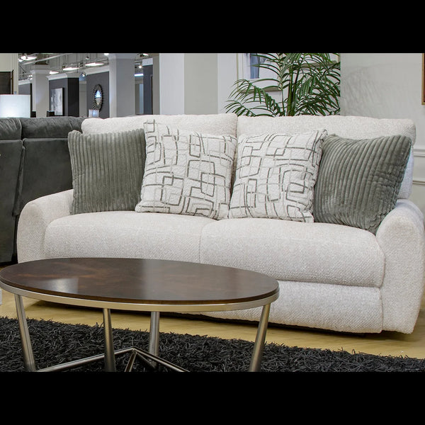 Maxwell Cream Power Reclining Sofa