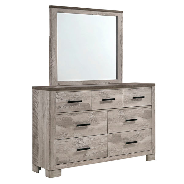 Millers Cove Two-Tone Grey Dresser & Mirror