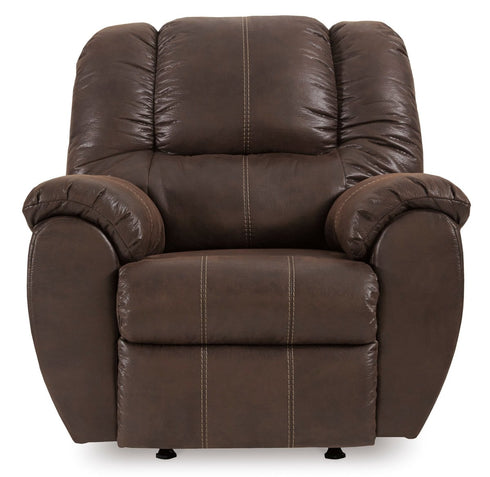 McGann Walnut Rocker Recliner - WCC Furniture & Mattress Center Lafayette & Lake Charles