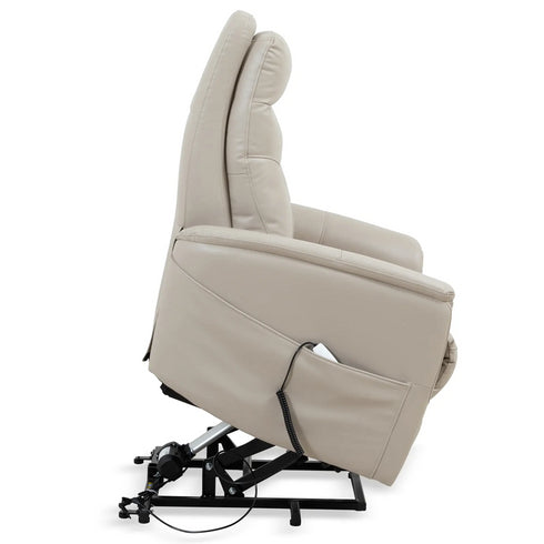 Gemini Soft Ivory Power Lift Recliner
