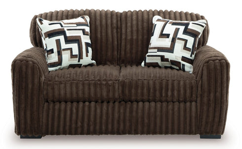 Midnight Madness Chocolate Loveseat - WCC Furniture & Mattress Center Lafayette & Lake Charles