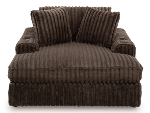 Midnight Madness Chocolate Oversized Chaise Chair - WCC Furniture & Mattress Center Lafayette & Lake Charles