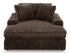 Midnight Madness Chocolate Oversized Chaise Chair - WCC Furniture & Mattress Center Lafayette & Lake Charles