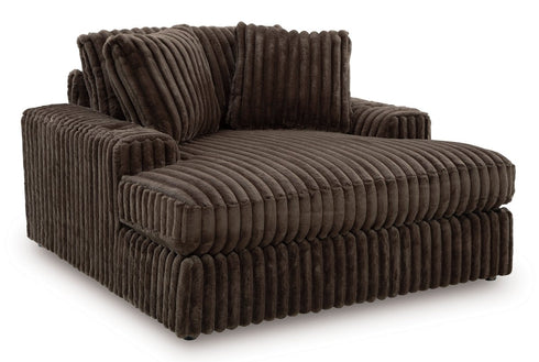 Midnight Madness Chocolate Oversized Chaise Chair - WCC Furniture & Mattress Center Lafayette & Lake Charles
