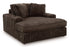 Midnight Madness Chocolate Oversized Chaise Chair - WCC Furniture & Mattress Center Lafayette & Lake Charles