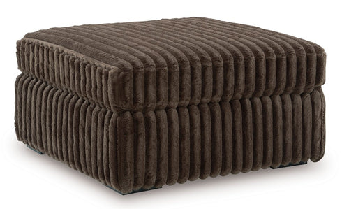 Midnight Madness Chocolate Oversized Ottoman - WCC Furniture & Mattress Center Lafayette & Lake Charles
