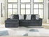 Midnight Madness Gunmetal LAF Sofa Chaise - WCC Furniture & Mattress Center Lafayette & Lake Charles