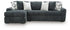 Midnight Madness Gunmetal LAF Sofa Chaise - WCC Furniture & Mattress Center Lafayette & Lake Charles