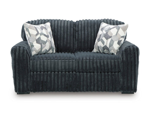 Midnight Madness Gunmetal Loveseat - WCC Furniture & Mattress Center Lafayette & Lake Charles