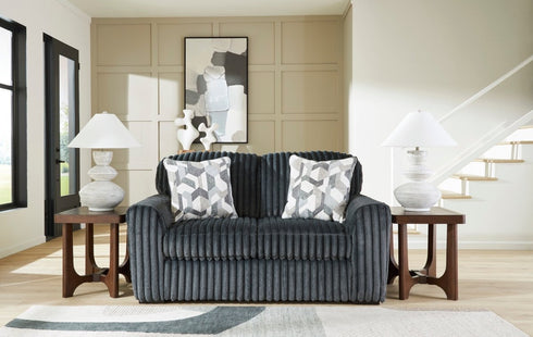 Midnight Madness Gunmetal Loveseat - WCC Furniture & Mattress Center Lafayette & Lake Charles