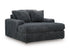 Midnight Madness Gunmetal Oversized Chaise Chair - WCC Furniture & Mattress Center Lafayette & Lake Charles