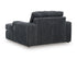 Midnight Madness Gunmetal Oversized Chaise Chair - WCC Furniture & Mattress Center Lafayette & Lake Charles