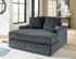 Midnight Madness Gunmetal Oversized Chaise Chair - WCC Furniture & Mattress Center Lafayette & Lake Charles