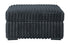 Midnight Madness Gunmetal Oversized Ottoman - WCC Furniture & Mattress Center Lafayette & Lake Charles