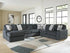Midnight Madness LAF Chaise U Shaped Gunmetal Sectional - WCC Furniture & Mattress Center Lafayette & Lake Charles
