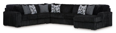 Midnight Madness RAF Chaise U Shaped Sectional - WCC Furniture & Mattress Center Lafayette & Lake Charles